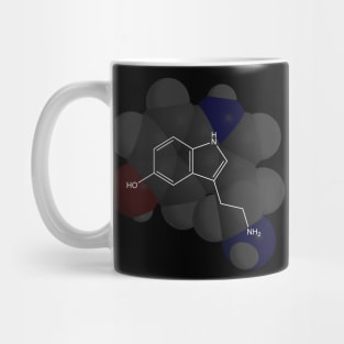 Serotonin Molecule Chemistry Mug